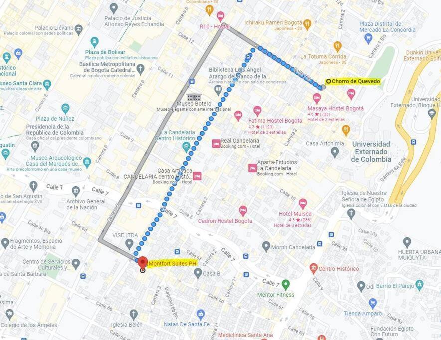 Grandioso Apartaestudio La Candelaria Богота Екстериор снимка